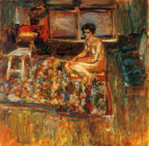 Jean Edouard Vuillard - Nude on an Orange Rug