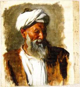 John Singer Sargent - Old Man with a White Turban