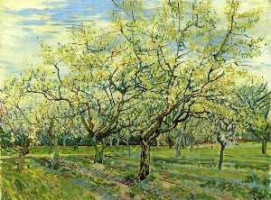 Vincent Van Gogh - Orchard with Blossoming Plum Trees
