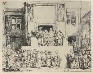 Rembrandt Van Rijn - Our Lord before Pilat