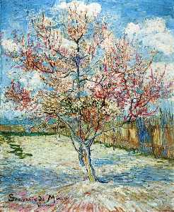 Vincent Van Gogh - Peach Trees in Blossom - (buy oil painting reproductions)
