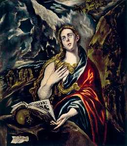 El Greco (Doménikos Theotokopoulos) - Penitent Magdalen