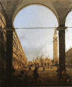 Giovanni Antonio Canal (Canaletto) - Piazza San Marco, Looking East