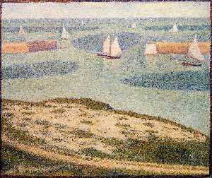 Georges Pierre Seurat - Port-en-Bessin, Entrance to the Outer Harbor