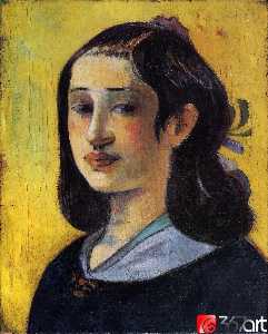 Paul Gauguin - Portrait of Aline Gauguin