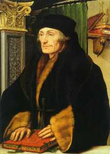 Hans Holbein The Younger - Portrait of Erasmus of Rotterdam