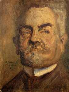 Egon Schiele - Portrait of Leopold Czihaczek (also known as Head of a Bearded Man I)
