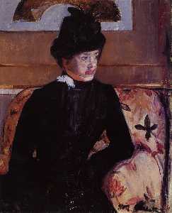 Mary Stevenson Cassatt - Portrait of Madame J (also known as Young Woman in Black)