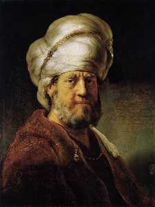 Rembrandt Van Rijn - Portrait of a Man in Oriental Garment