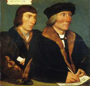 Hans Holbein The Younger - Portrait of Sir Thomas Godsalve and His Son John