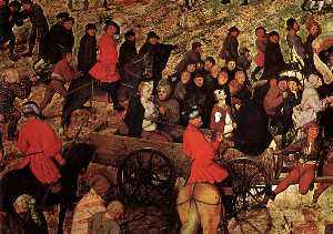 Pieter Bruegel The Elder - The Procession to Calvary [detail]