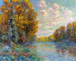 Gustave Loiseau - The River in Autumn