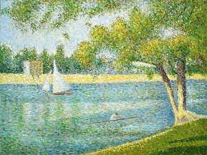 Georges Pierre Seurat - The river Seine at La Grande-Jatte