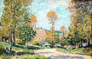 Alfred Sisley - Road to Louveciennes