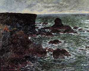 Claude Monet - Rocky Coast and the Lion Rock, Belle-Ile