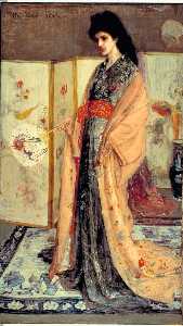 James Abbott Mcneill Whistler - Rose and Silver: The Princess from the Land of Porcelain