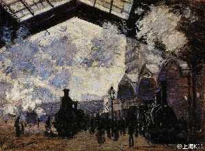 Claude Monet - The Saint-Lazare Station