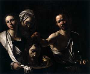 Caravaggio (Michelangelo Merisi) - Salome with the Head of St. John the Baptist - (buy famous paintings)