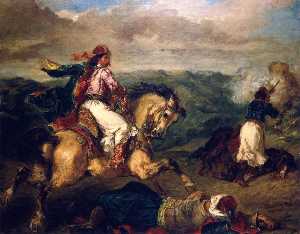 Eugène Delacroix - Scene from the War between the Turks and Greeks