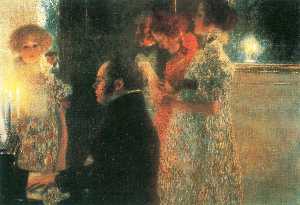 Gustave Klimt - Schubert at the Piano II