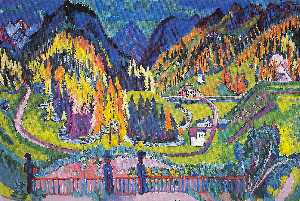 Ernst Ludwig Kirchner - Sertig Valley in Autumn