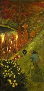 Paul Serusier - Shepherd in the Valley of Chateauneuf