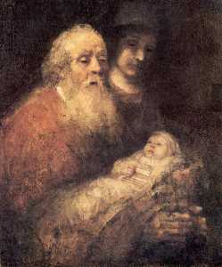 Rembrandt Van Rijn - Simon with Jesus