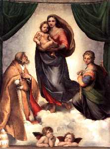 Raphael (Raffaello Sanzio Da Urbino) - The Sistine Madonna