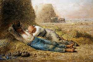 Jean-François Millet - Sleeping peasants (also known as Noonday Rest)