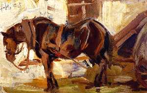 Franz Marc - Small Study of a Horse II