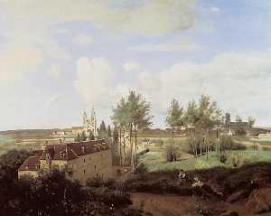 Jean Baptiste Camille Corot - Soissons Seen from Mr. Henry-s Factory