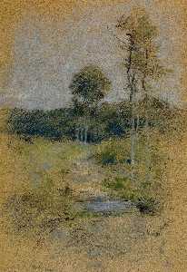 John Henry Twachtman - Spring Landscape (also known as Spring in Marin County)