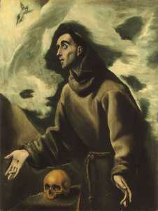 El Greco (Doménikos Theotokopoulos) - St. Francis receiving the stigmata
