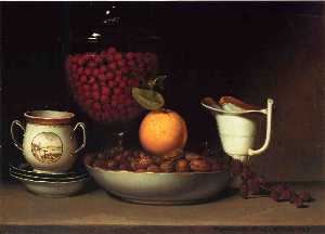 Raphaelle Peale - Still Life, Strawberries and Nuts