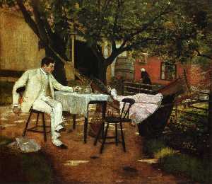 William Merritt Chase - A Summer Afternon in Holland (also known as Sunlight and Shadow)