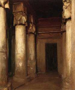 John Singer Sargent - Temple of Denderah