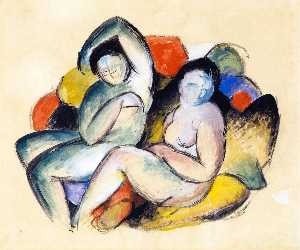 Franz Marc - Two Female Nudes