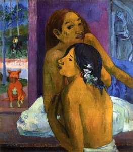 Paul Gauguin - Two Women (also known as Flowered Hair)