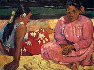 Paul Gauguin - Two Women on the Beach - (own a famous paintings reproduction)