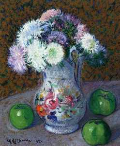 Gustave Loiseau - Vase of Flowers