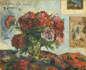 Paul Gauguin - Vase of Peonies I