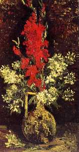 Vincent Van Gogh - Vase with Gladioli and Carnations