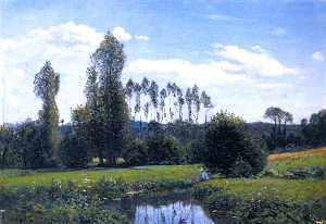Claude Monet - View near Rouelles