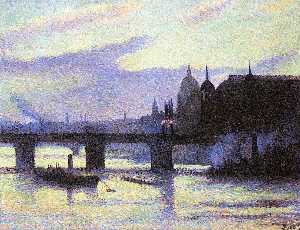 Maximilien Luce - View of London (Cannon Street)