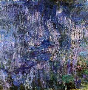 Claude Monet - Water-Lilies, Reflection of a Weeping Willow