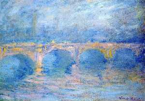 Claude Monet - Waterloo Bridge at Sunset, Pink Effect