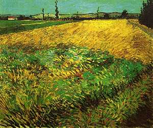 Vincent Van Gogh - Wheat Field with the Alpilles Foothills in the Background