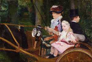 Mary Stevenson Cassatt - Woman and Child Driving