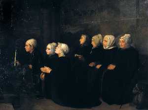 Alphonse Legros - Women in Prayer