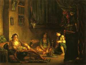 Eugène Delacroix - Women of Algiers in Their Apartmente
